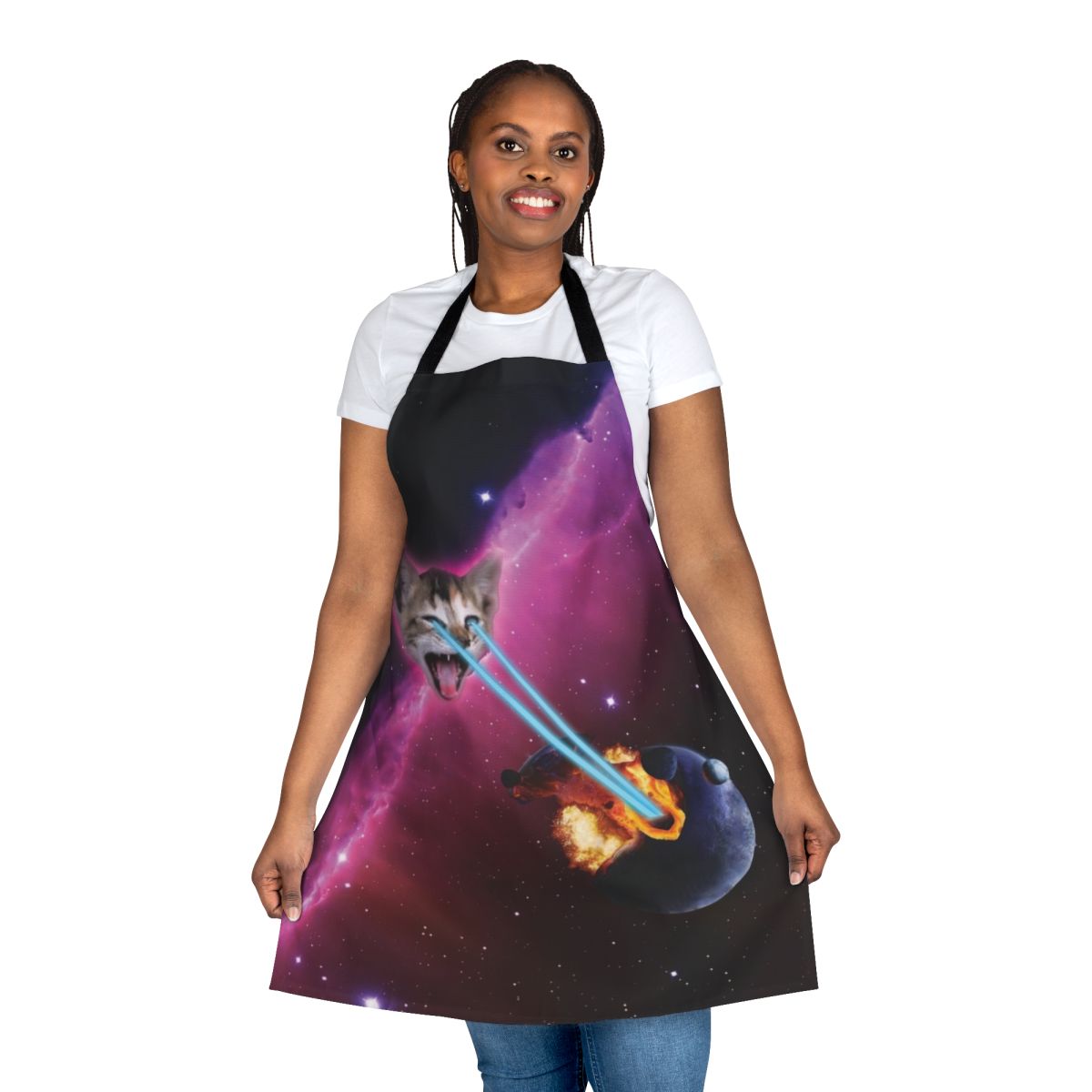 Laser Cat Apron Destroying a Planet
