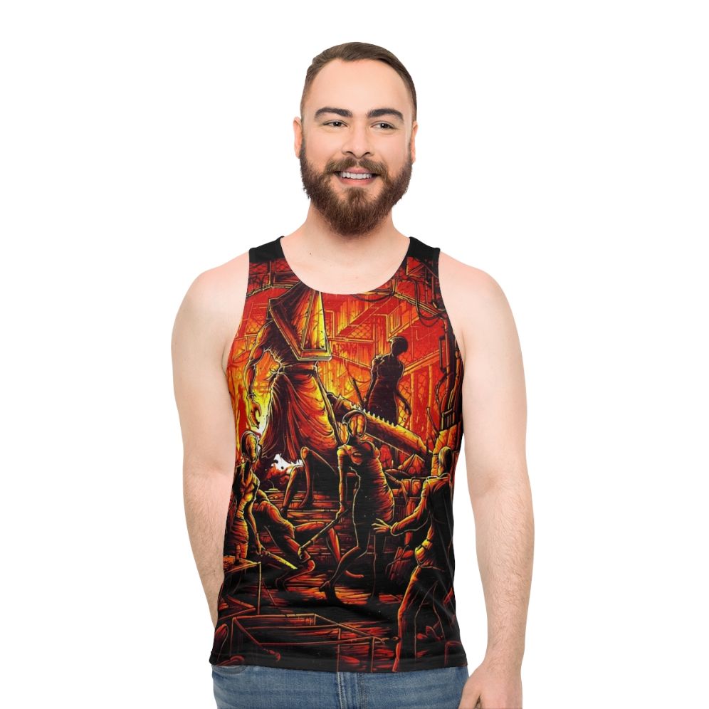 Pyramid Head Horror Video Game Unisex Tank Top