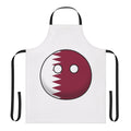 Qatari Countryball-Inspired Apron with Flag Design