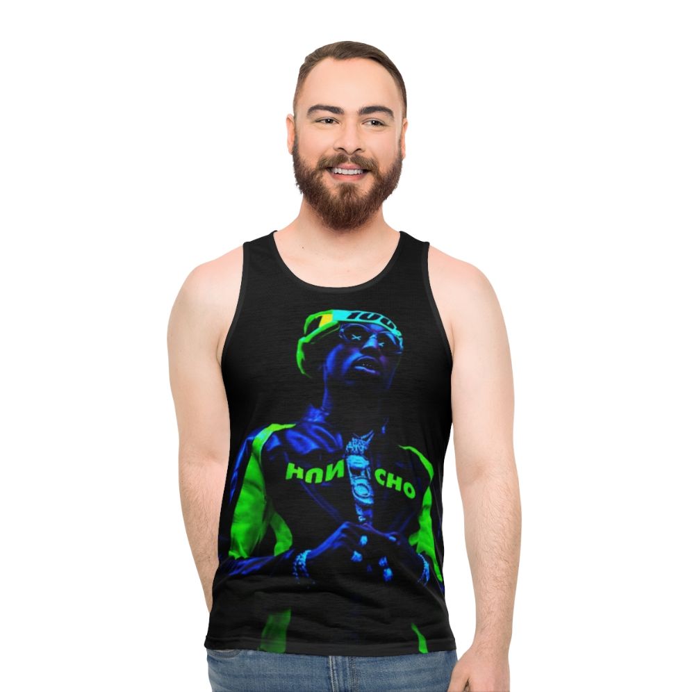 Quavo Unisex Neon Green Tank Top