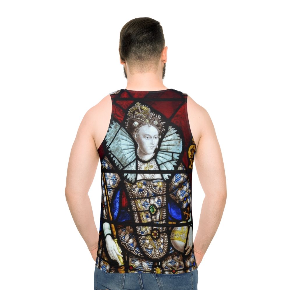Queen Elizabeth I Stained Glass Unisex Tank Top
