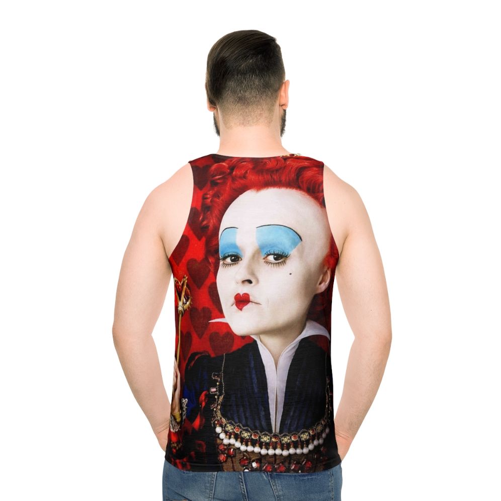 Queen of Hearts unisex tank top with heart print design