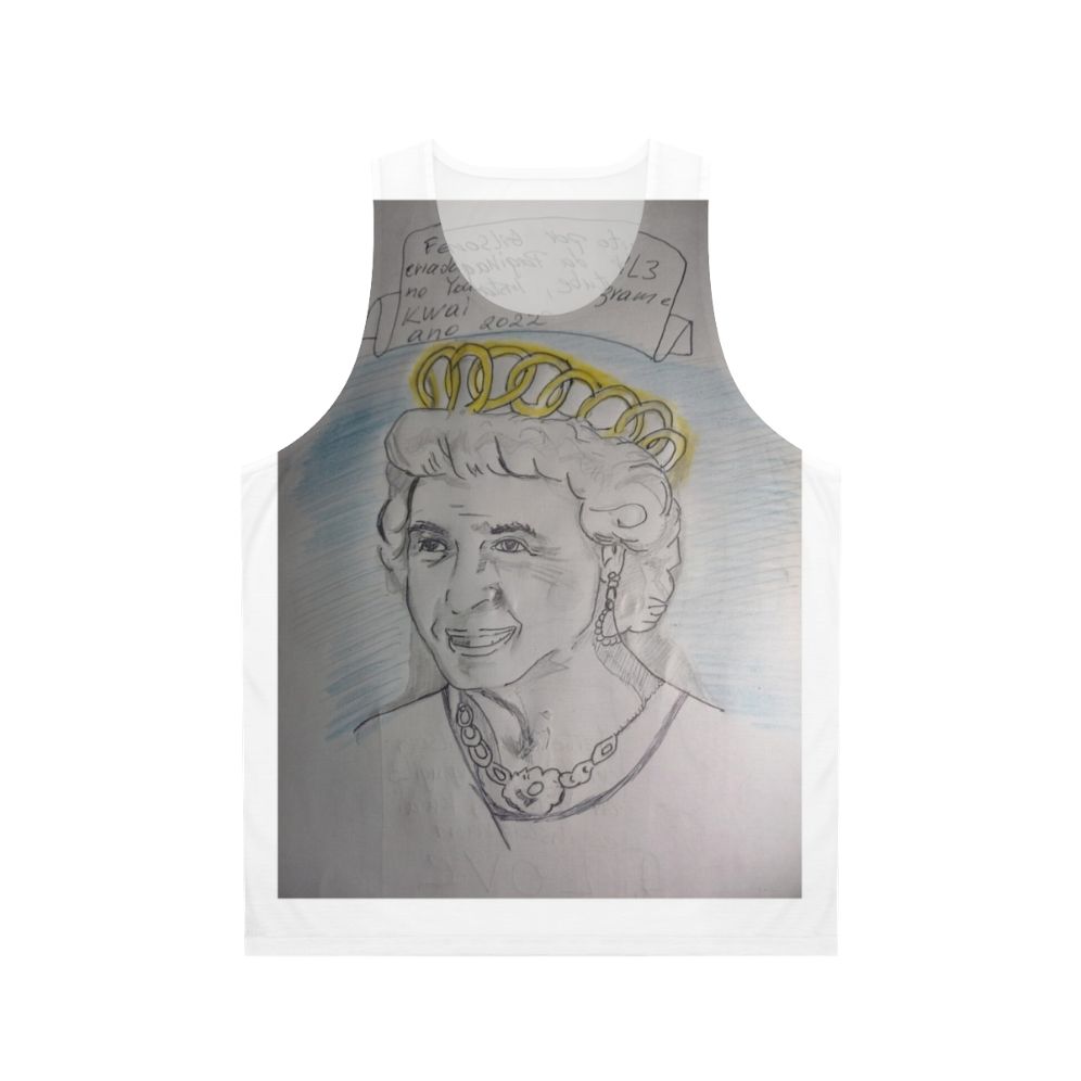 Unisex retro-style queen tank top