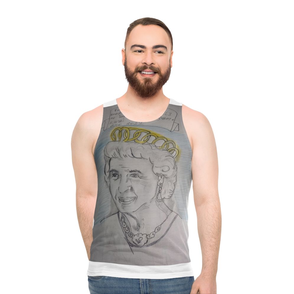 Unisex retro-style queen tank top