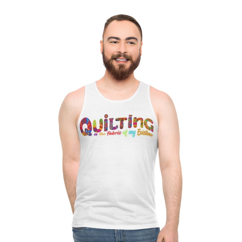 Quilted unisex tank top