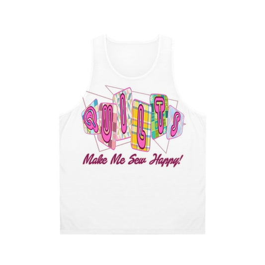 Quilted unisex tank top
