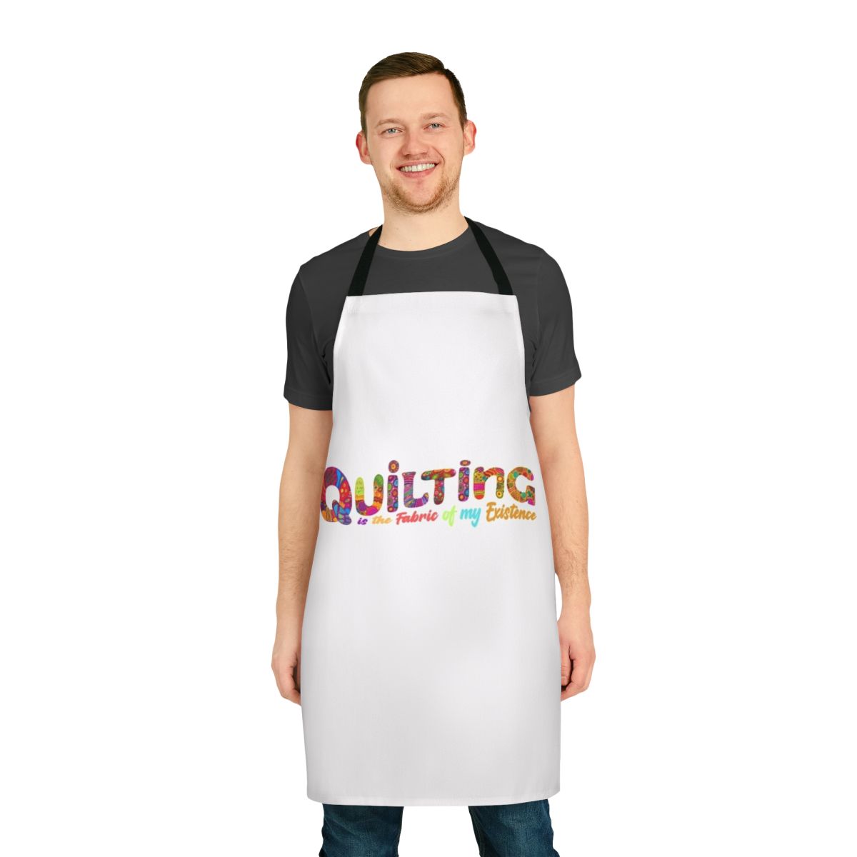 Quilting apron with pockets and adjustable straps