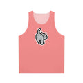 Quirky cat butt social media unisex tank top