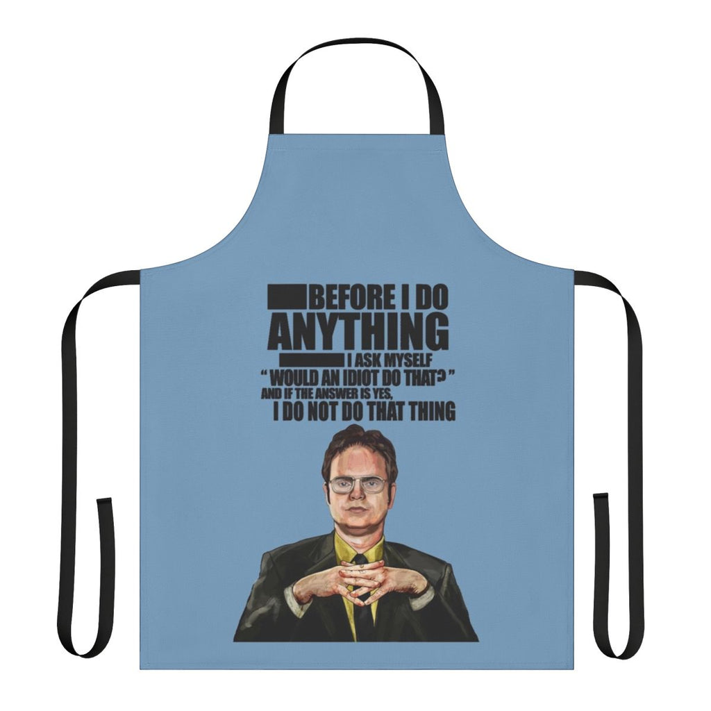 Quirky Dwight Schrute inspired office apron featuring The Office branding