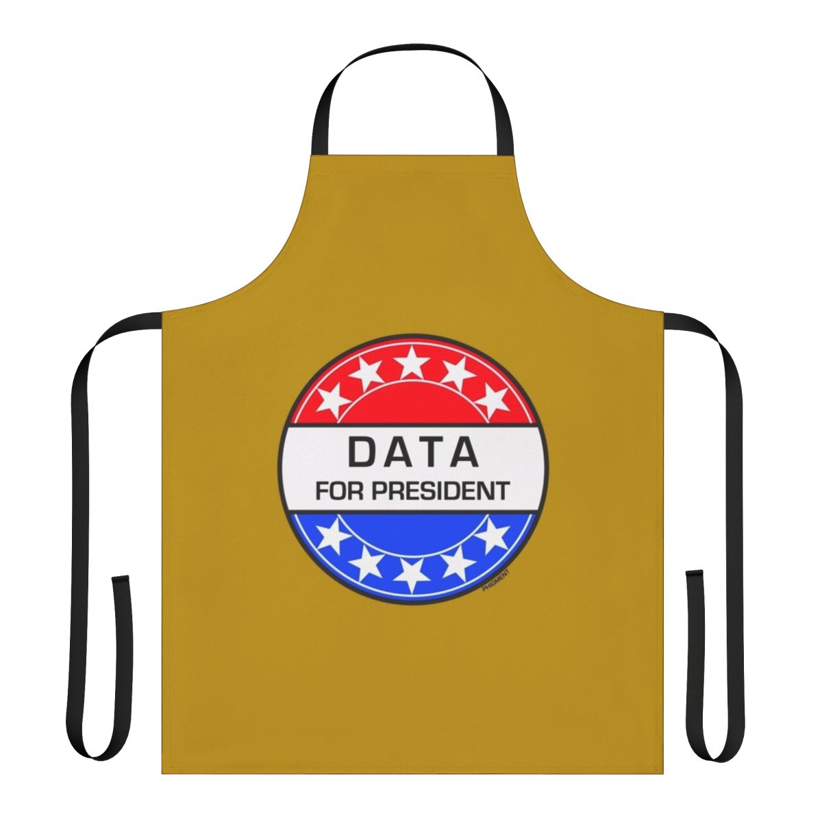 Quirky science fiction inspired apron with Data from Star Trek