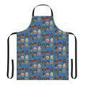 Quirky apron featuring Wes Anderson movie-inspired designs