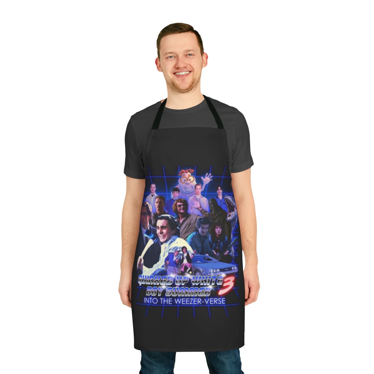 Quirky and humorous "White Boy Summer" inspired apron for men