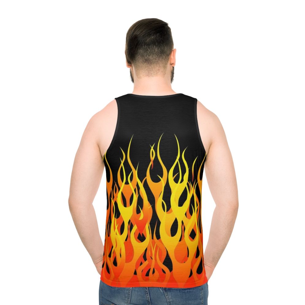 Racing Flames Unisex Tank Top