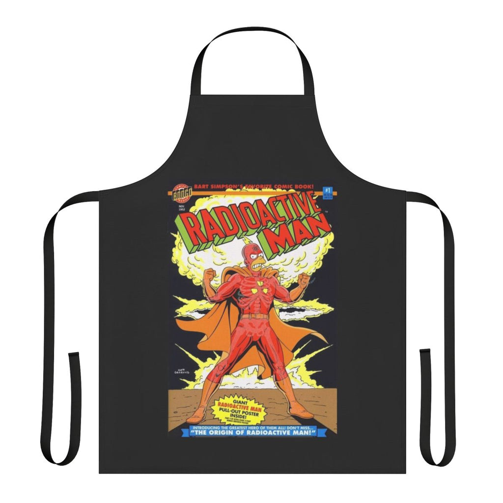 Apron featuring the iconic "Radioactive Man" comic book cover design