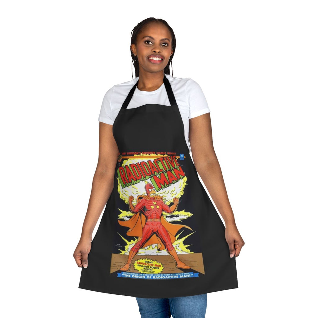 Apron featuring the iconic "Radioactive Man" comic book cover design