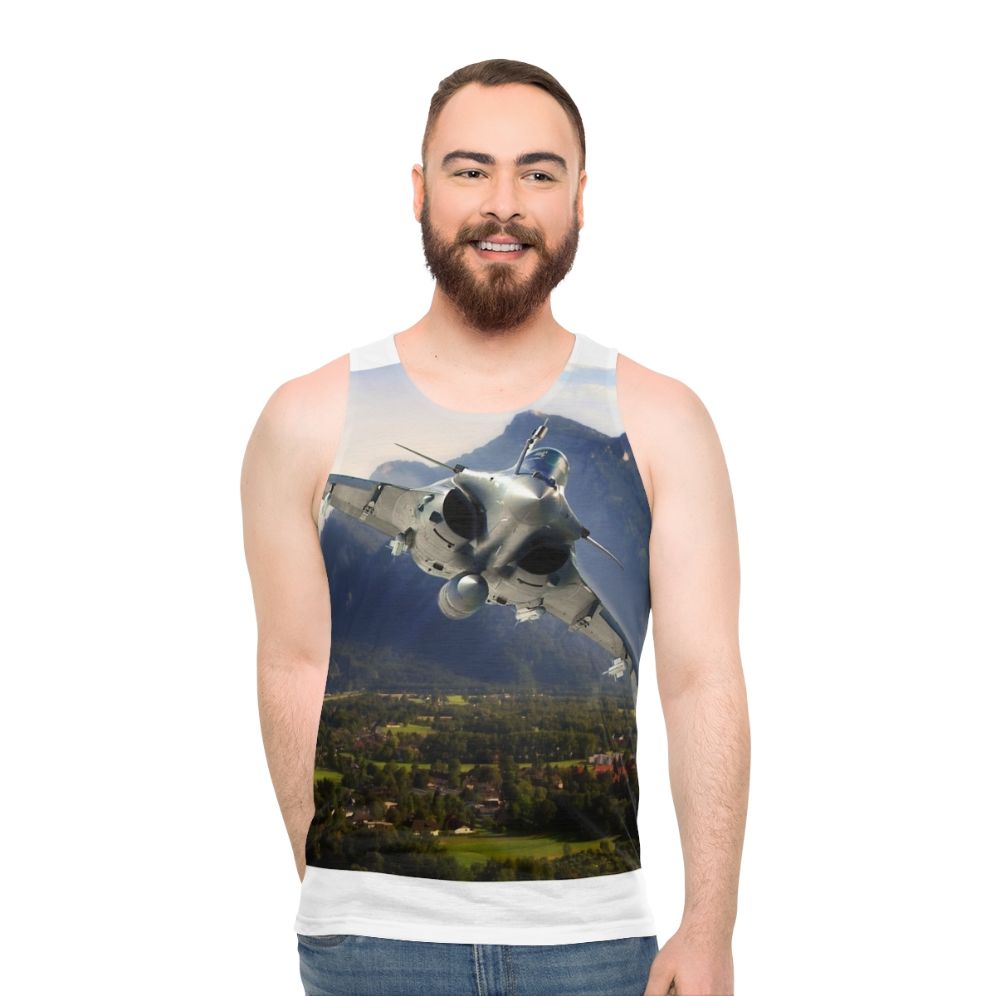 Unisex Rafale Fighter Jet Tank Top