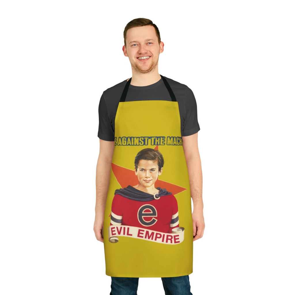 Rage Against the Machine inspired apron featuring the iconic Evil Empire album artwork