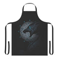 Ragnarok Moon Celtic Apron featuring a night wolf design inspired by Nordic mythology