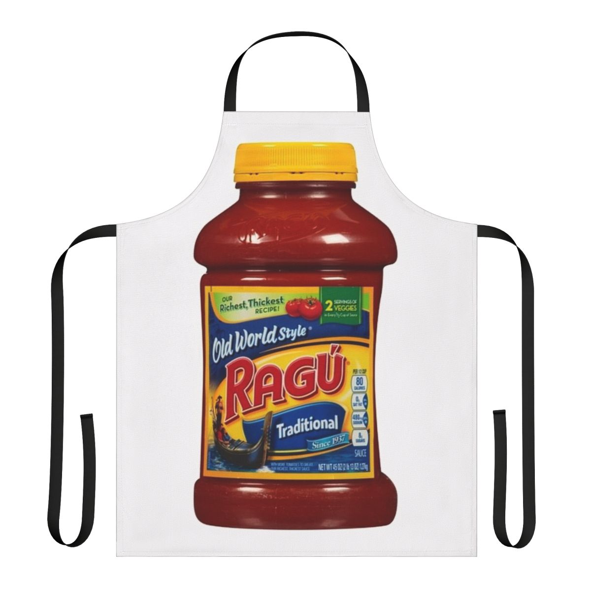 Ragu-inspired cooking apron with a contemporary design
