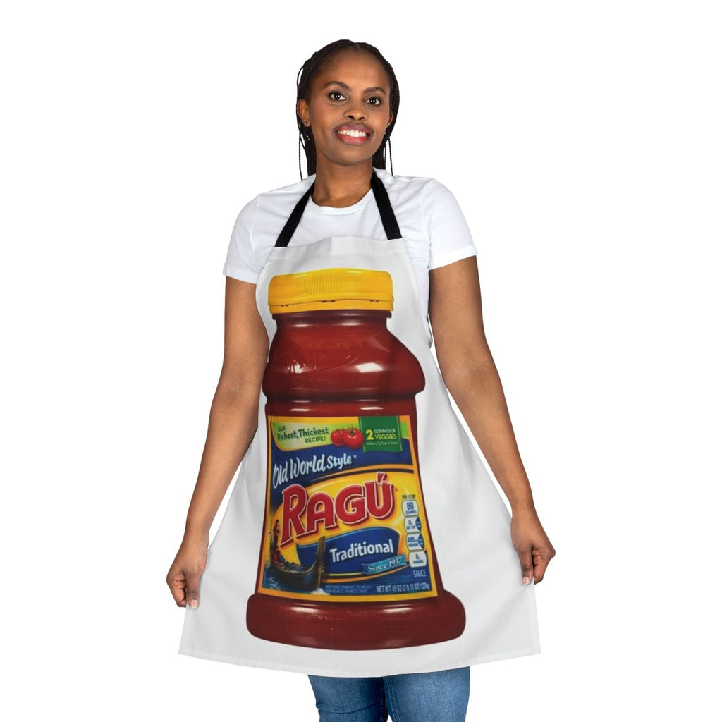 Ragu-inspired cooking apron with a contemporary design