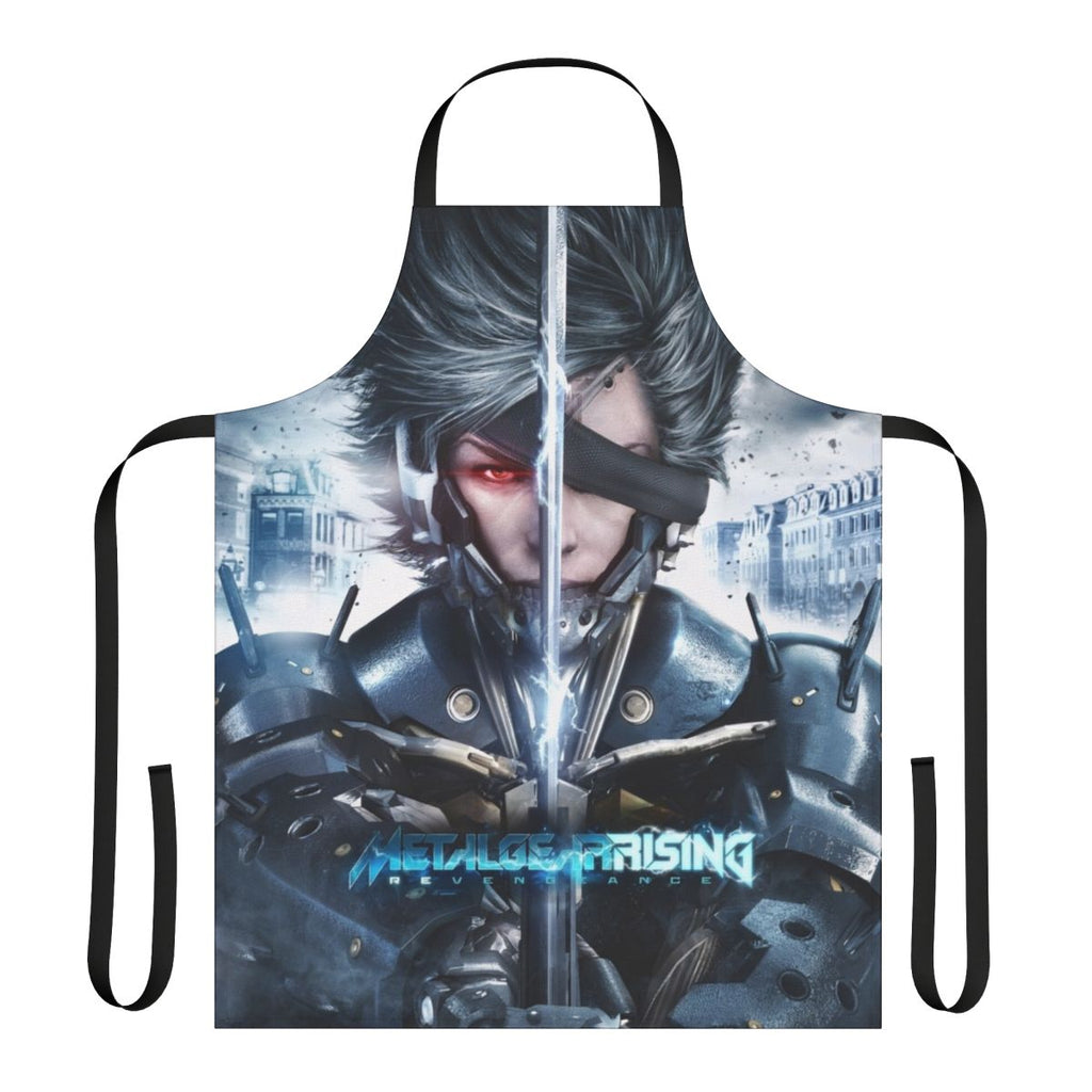 Raiden-themed apron for metal gear solid and gaming fans