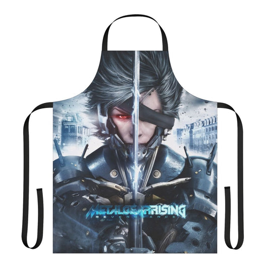 Raiden-themed apron for metal gear solid and gaming fans