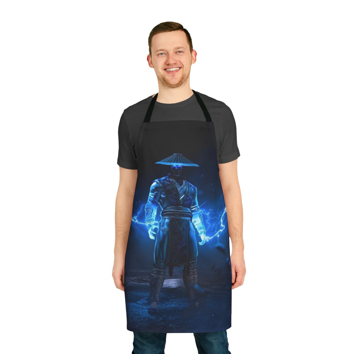Raiden Thunder God Apron - Mortal Kombat Inspired Gaming Kitchen Accessory