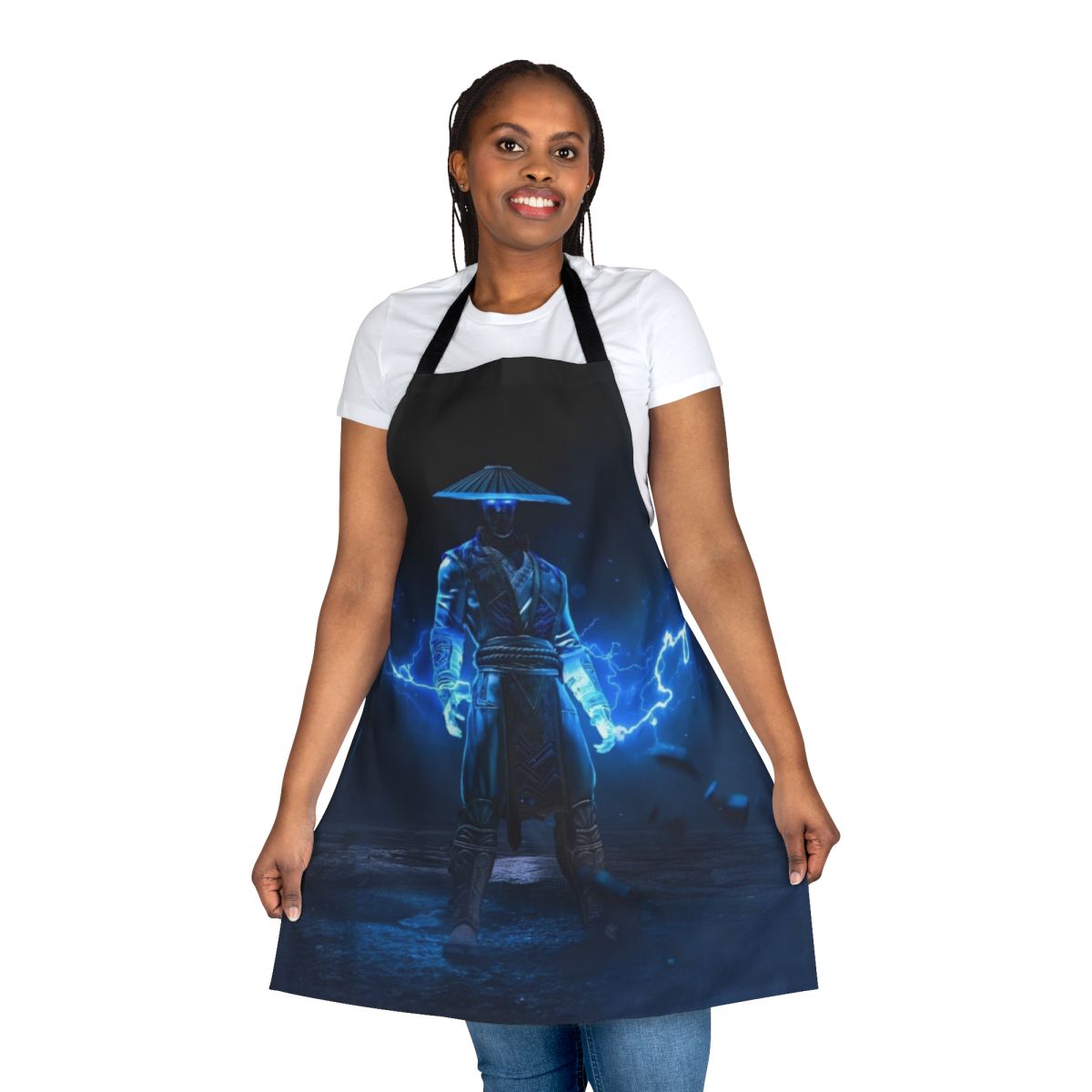 Raiden Thunder God Apron - Mortal Kombat Inspired Gaming Kitchen Accessory