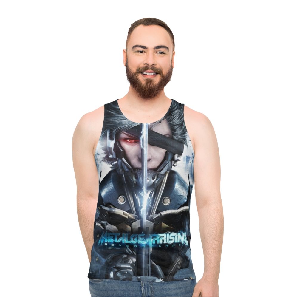 Raiden metal gear inspired unisex tank top