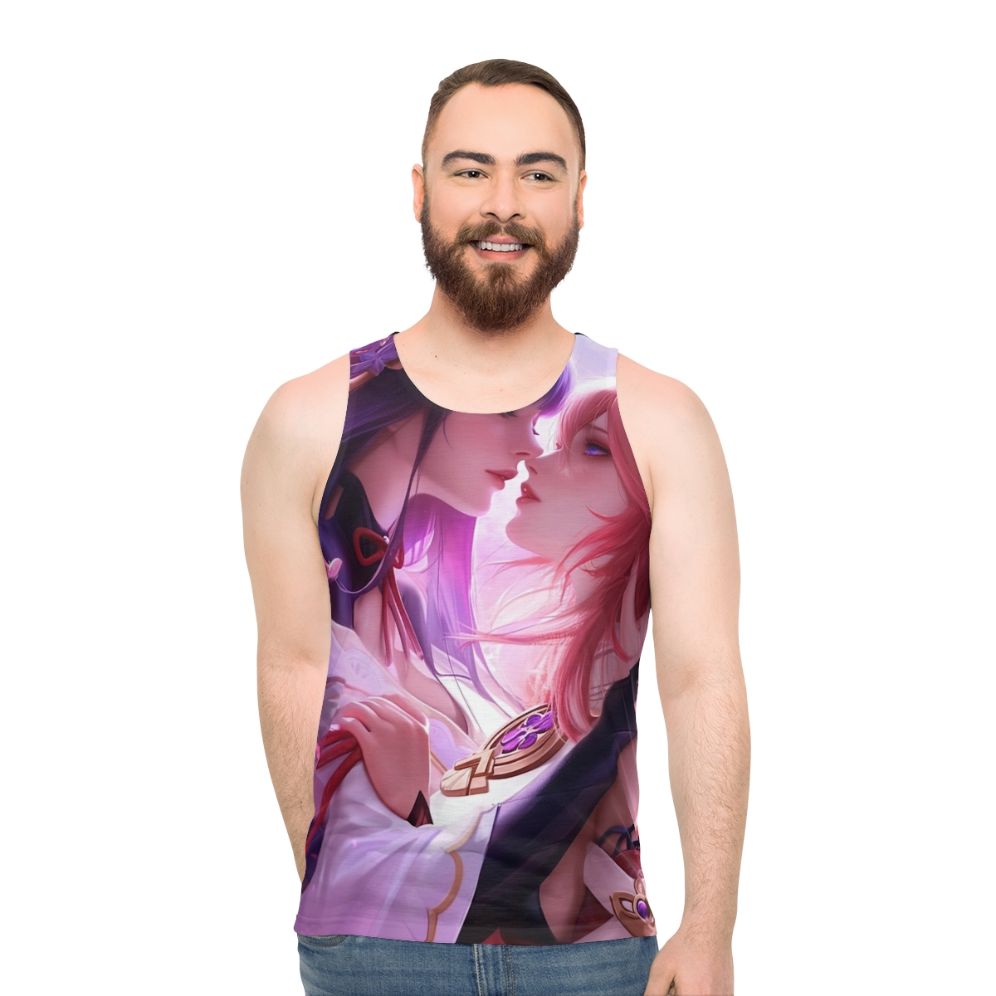 Raiden Shogun and Yae Miko Genshin Impact Anime Unisex Tank Top