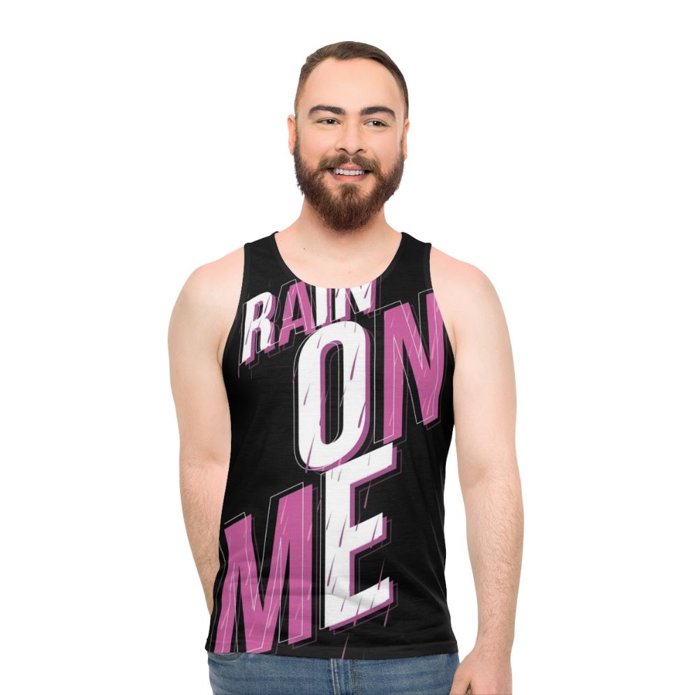 Rain On Me' Unisex Tank Top Featuring Lady Gaga Chromatica Artwork
