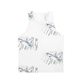 Unisex rain swimmer tank top with ocean and nature design