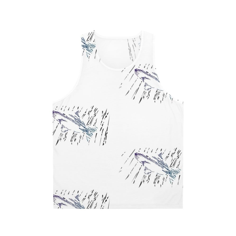 Unisex rain swimmer tank top with ocean and nature design
