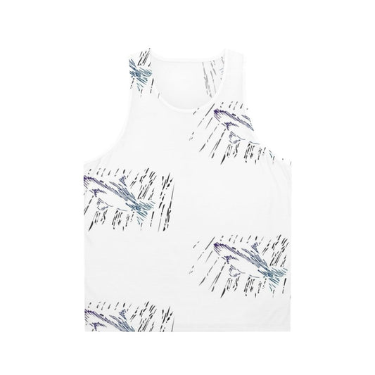 Unisex rain swimmer tank top with ocean and nature design