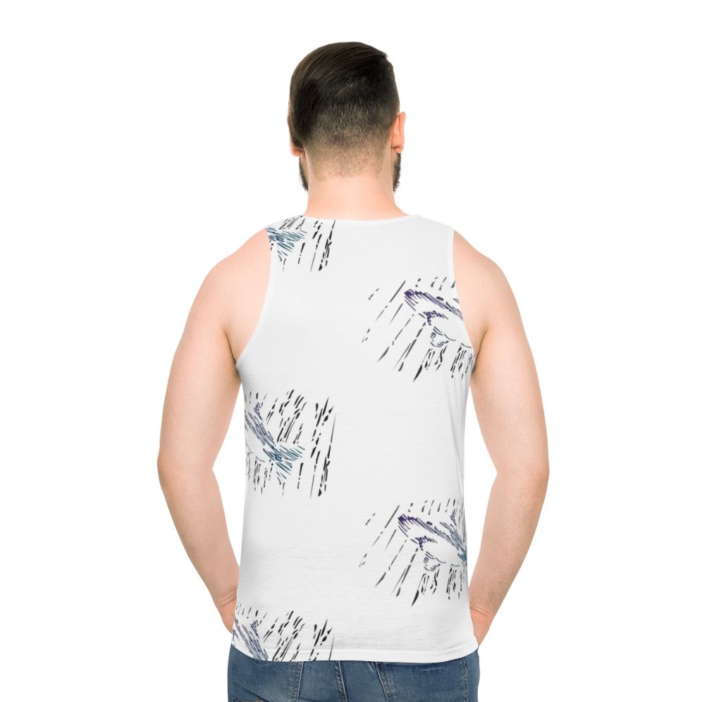 Unisex rain swimmer tank top with ocean and nature design