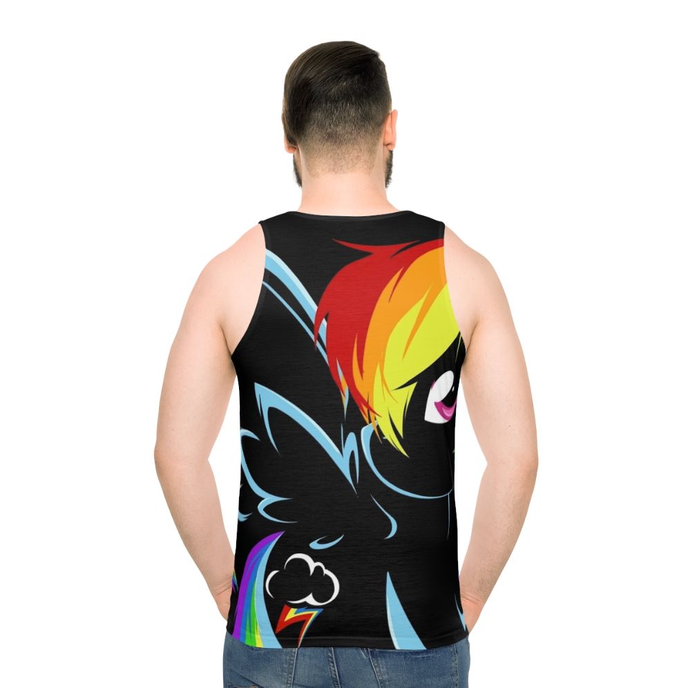 Rainbow Dash Unisex Black Tank Top