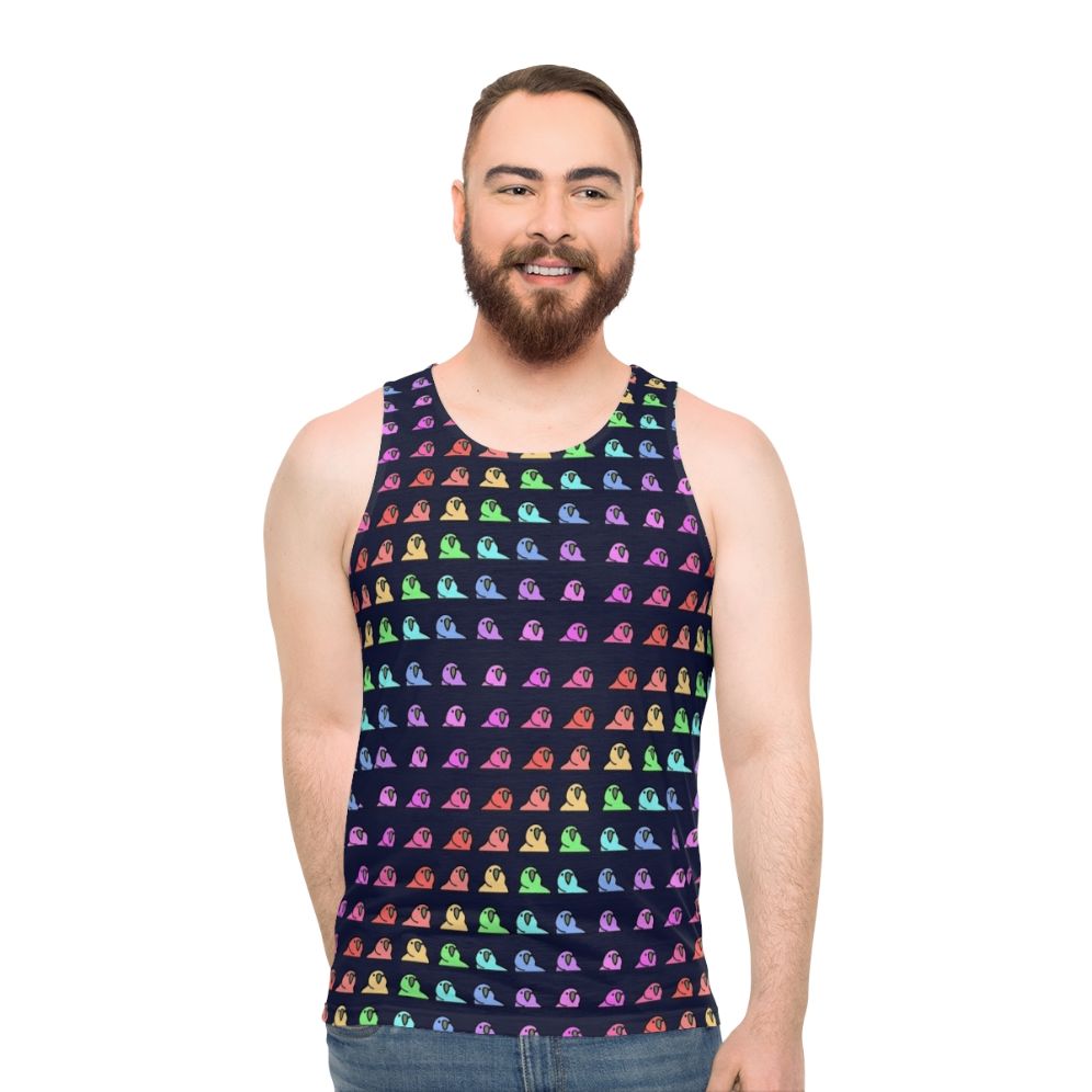 Rainbow Parrot Unisex Tank Top