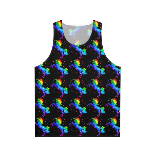 Rainbow Unicorn Galaxy Style Space Tank Top