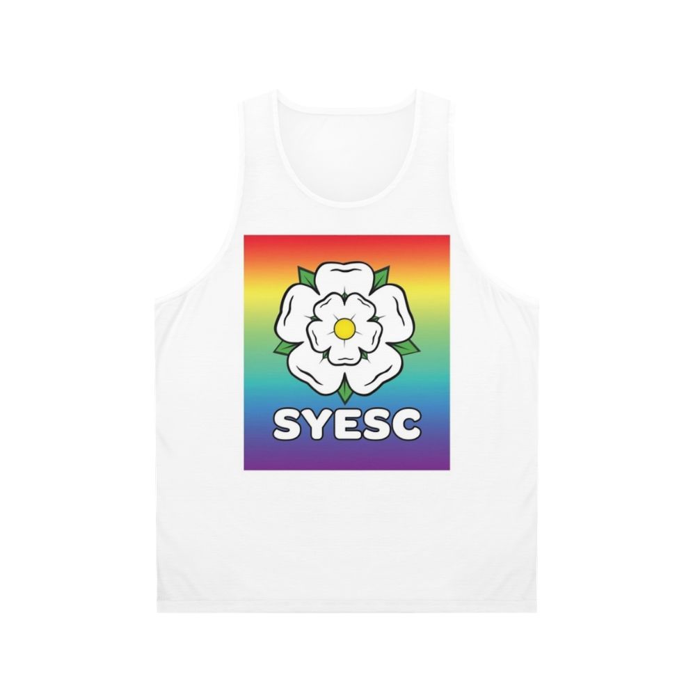 Colorful rainbow unisex tank top