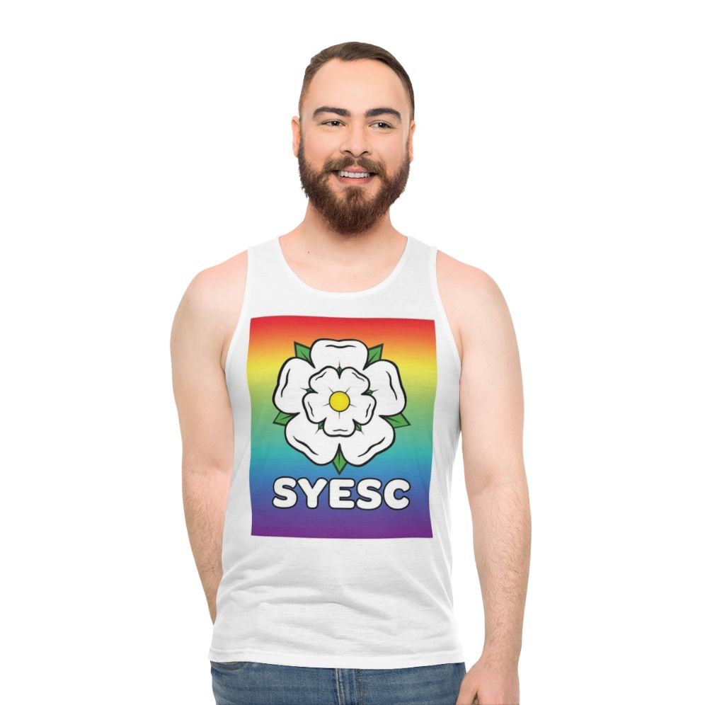Colorful rainbow unisex tank top