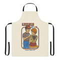 Rainy Day Tattoo Apron with Retro Graphic Design