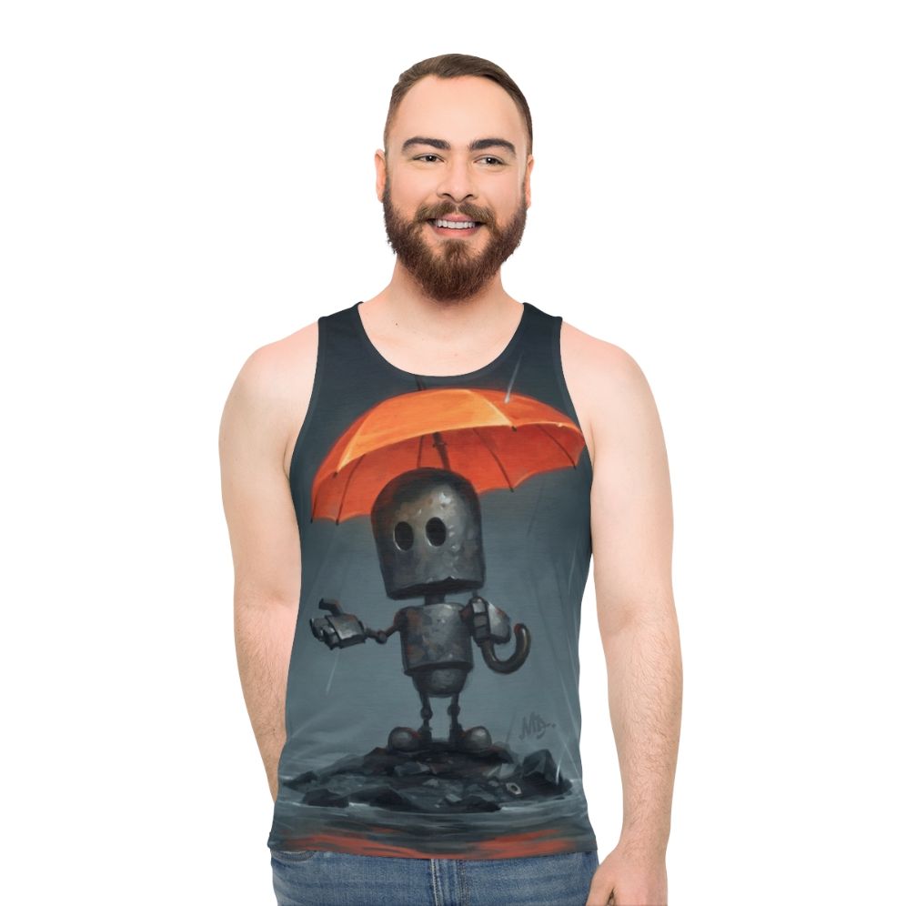 Rainy season unisex tank top
