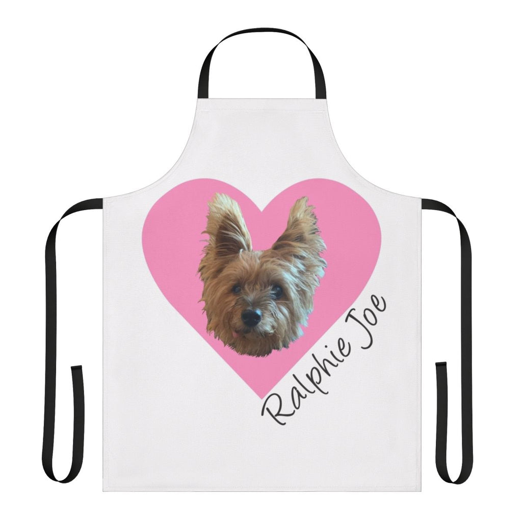 Ralphie Joe silky terrier dog-themed Valentine's Day apron