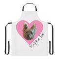 Ralphie Joe silky terrier dog-themed Valentine's Day apron
