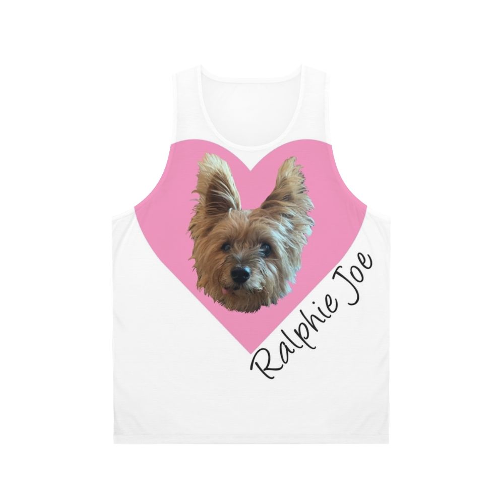 Ralphie Joe Valentines Day Unisex Tank Top for Dog Lovers