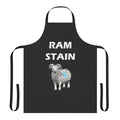 Ram Stain parody funny apron with Rammstein-inspired design