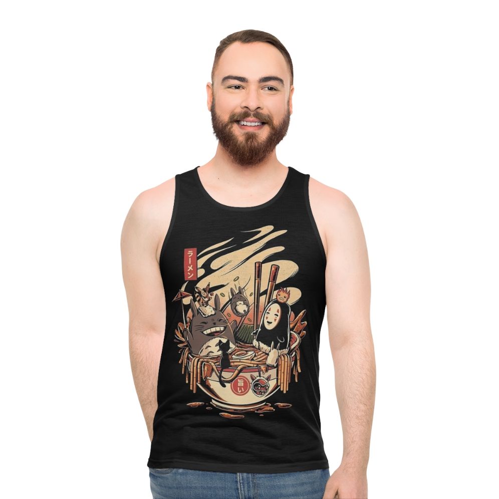 Ramen noodle unisex anime tank top
