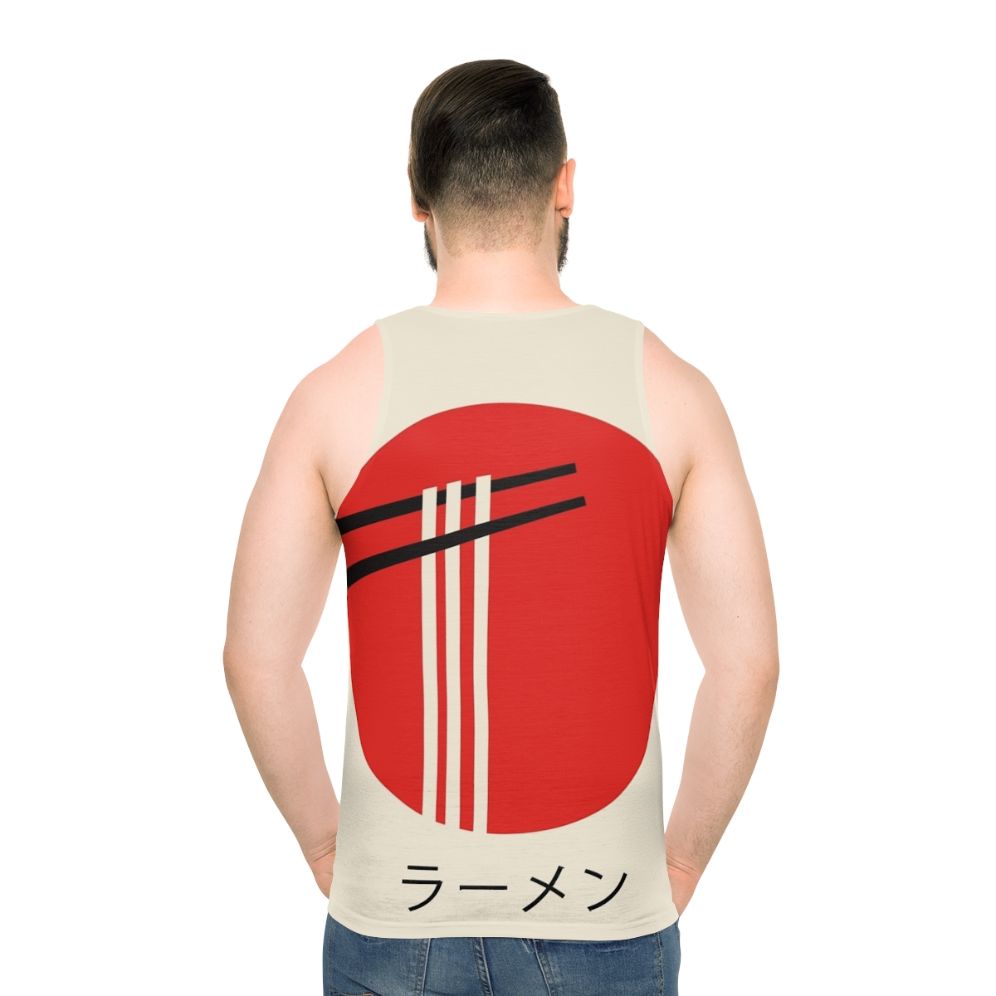 Ramen unisex tank top with vintage Japanese food graphic design