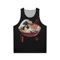 Unisex ramen wave tank top featuring the iconic Japanese art design