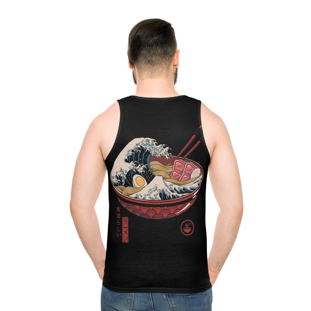 Unisex ramen wave tank top featuring the iconic Japanese art design
